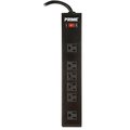 Powerzone Power Outlet Strip, 6 Socket, 15 A, 125 V OR801120